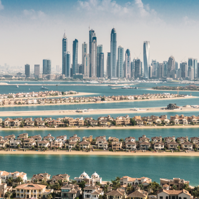 Palm Jumeirah waterfront communities